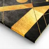 Bild auf Leinwand - Leinwandbild - 3 Teile - Golden Schwarz Produktbild-Vorschau 5