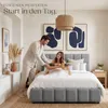 tectake® Polsterbett Shirley Samtbezug mit Steppmuster Produktbild-Vorschau 7