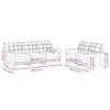 The Living Store 2-tlg. Sofagarnitur mit Kissen Weinrot Produktbild-Vorschau 7