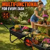 MAXCRAFT Taczka / Taczka budowlana z oponami pneumatycznymi Podgląd zdjęcia produktu 4