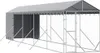 vidaXL Outdoor-Hundezwinger mit Dach Silbern 2x10x2,5 m Produktbild-Vorschau 1