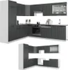Eckküche Vicco Fame-Line Anthrazit Landhaus/Weiß 287 x 46 Produktbild-Vorschau 8