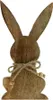 Holzhase Mangoholz Osterdeko Natur 18,5cm Jutekordel Produktbild-Vorschau 1