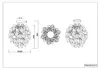 Suspension LEAVY noir et or, 1xE27x28W, métal, dimensions : Voir les images du produit 3