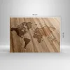Bilder auf glas - Geographie Globus Karte - 70x50cm - Produktbild-Vorschau 3