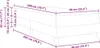 vidaXL Boxspringbett mit Matratze Dunkelgrau 90 x 200 cm Produktbild-Vorschau 7