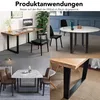 Mucola Tischgestell 2er Set Tischkufen Stahl Produktbild-Vorschau 2