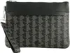 LACOSTE pochette  The Blend Clutch Monogram Noir Gris nero Anteprima dell’immagine prodotto 11