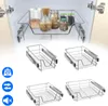 XINZI Panier coulissant d'armoire de cuisine 50cm Lot de 2 Voir les images du produit 1