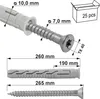 Rahmendübel KPS-FAST-S 10x260 mm Senkkopf Torx Produktbild-Vorschau 10