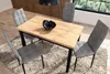 Stół do jadalni 68 x 120 cm kolor czarny i dąb złoty craft Podgląd zdjęcia produktu 8