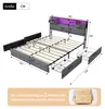 UnboxG Polsterbett 160x200cm mit USB, Jugendbett Doppelbett Produktbild-Vorschau 7