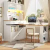 Flieks Hochschrank Küchenschrank mit ausziehbarem Tisch, Produktbild-Vorschau 4
