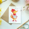 Mr. & Mrs. Panda Grußkarte Fuchs Sänger - Weiß - Geschenk, Produktbild-Vorschau 2