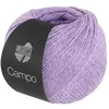 A ball of purple yarn with a black label. Produktbild-Vorschau