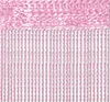 A pink string curtain hanging down, with a textured pink and white pattern at the top. Produktbild-Vorschau