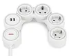 REV SupraFlex, Steckdosenleiste flexibel 4fach, 2xUSB, Produktbild-Vorschau 2