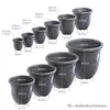 Plastard Blumentopf Capri Ø 40x35 cm Anthrazit - Produktbild-Vorschau 4