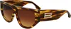 VICTORIA BECKHAM VB676S 224 STRIPED TOBACCO 55/14/145 Produktbild-Vorschau 1