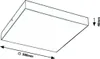 Rabalux Biele stropné LED svietidlo Tartu hranaté 300x300mm Náhľad obrázku produktu 7