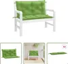 The Living Store Gartenbank-Auflagen 2 Stk. Melange Grün Produktbild-Vorschau 1