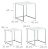 Relaxdays Beistelltische 3er Set, Couchtisch, Holz, Metall, Produktbild-Vorschau 5