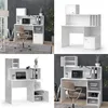 Schreibtisch Vicco Alwin Weiß 115 x 55 cm mit 2 Türen, Produktbild-Vorschau 9