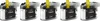 Five black ink cartridges are lined up against a white background. Produktbild-Vorschau