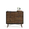 Rye Kommode 6 Schubladen mattschwarz, Walnuss Nachbildung. Produktbild-Vorschau 10