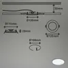 LED Einbauleuchte 3er Set 4000K Ø12cm 8W IP44 Kunststoff Produktbild-Vorschau 4
