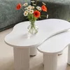 Weißer Melamin-Couchtisch - Oviala Maeve Produktbild-Vorschau 3