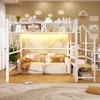 okwish Hoogslaper 140x200 met opbergmand, LED-verlichting, Productafbeelding-voorbeeld 4