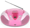 Lenco SCD-37 USB Pink - Tragbares FM-Radio mit Produktbild-Vorschau 3