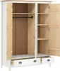 vidaXL Kleiderschrank mit 3 Türen Hill Weiß 127x50x170 cm Produktbild-Vorschau 2