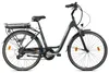 A studio shot of a gray electric bicycle against a white background. Produktbild-Vorschau