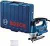 A blue Bosch jigsaw and its blue carrying case are displayed against a white background. Anteprima dell’immagine prodotto
