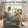 Modularer Loungesessel für Wohnz, Bodensessel aus Cord 84 × Produktbild-Vorschau 4
