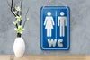 Blechschild Hinweis 12x18cm WC Piktogramm Toilette Produktbild-Vorschau 4