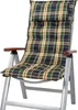 A close-up studio shot of a chair cushion on a chair. Produktbild-Vorschau