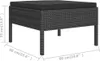 vidaXL 5-tlg. Garten-Lounge-Set mit Auflagen Poly Rattan Produktbild-Vorschau 6