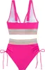 Bikini Set für Damen Highwaist-Bikini-Hose Bauch Kontrolle Produktbild-Vorschau 2
