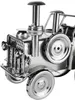 A close-up, detailed view of a metallic tractor model. Anteprima dell’immagine prodotto