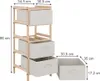 Mobile da bagno Vicco Bruno Beige 34.5 x 86 cm con 4 Anteprima dell’immagine prodotto 3