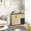 HOMCOM Buffet salon, meuble de rangement avec 3 portes, 2 Voir les images du produit 7