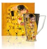 HOME ELEMENTS Porzellanbecher 500 ml, Klimt, Kiss, schwarz Produktbild-Vorschau 1