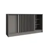 BEAUTYSOFA | Kommode HORIZON 160 cm Graphit, Schwarz mit Produktbild-Vorschau 13