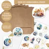 A collection of brown paper bags and decorative stickers for a DIY Ramadan calendar. Produktbild-Vorschau