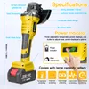 Akumulatorowa szlifierka kątowa 21V 125mm M14 bezszczotkowa Podgląd zdjęcia produktu 8