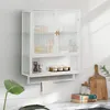 MODFU Sideboard Beistellschrank mit offenem Regal,mit Produktbild-Vorschau 1