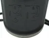 Close-up of a black plastic switch with instructional diagrams for starting and stopping a device. Náhľad obrázku produktu